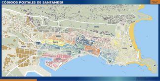 Santander Codigos Postales mapa magnetico
