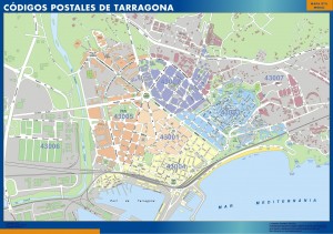 Tarragona Codigos Postales mapa magnetico