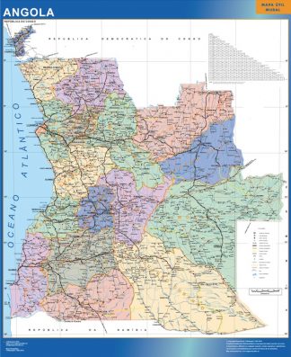 angola framed maps