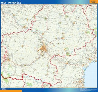 carte magnetique midi pyrenees