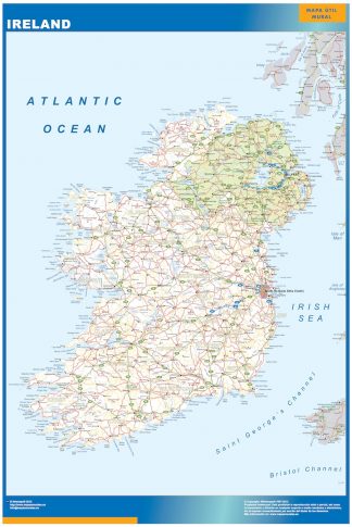 ireland vinyl sticker maps