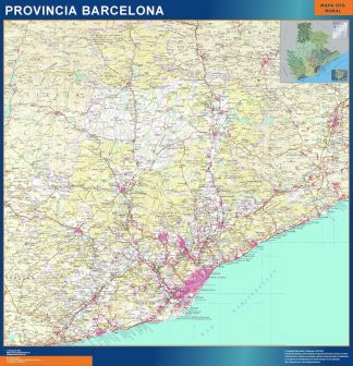 mapa provincia barcelona magnetico
