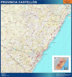 mapa provincia castellon magnetico