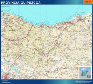 mapa provincia guipuzcoa magnetico
