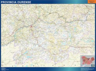mapa provincia ourense magnetico
