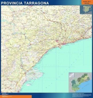 mapa provincia tarragona magnetico