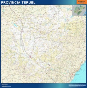 mapa provincia teruel magnetico