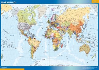 world magnetic map spanish