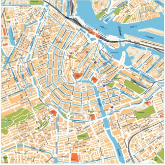 Amsterdam Vector Map