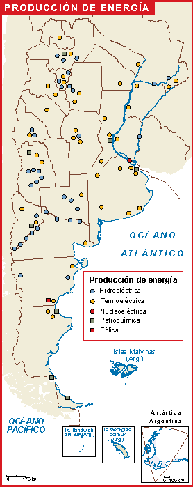 Argentina mapa energia