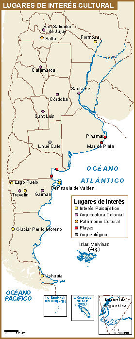 Argentina mapa interes cultural