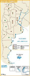 Argentina mapa sector primario