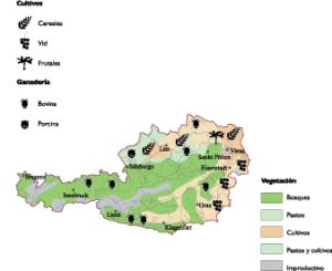 Austria Agricultural map
