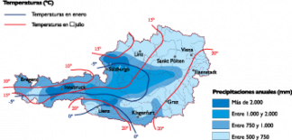 Austria Climate map