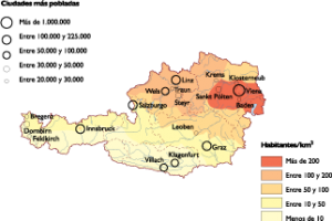 Austria Population map