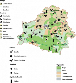 Belarus Economic map