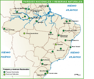 Brasil mapa parques