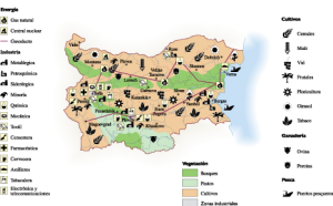 Bulgaria Economic map