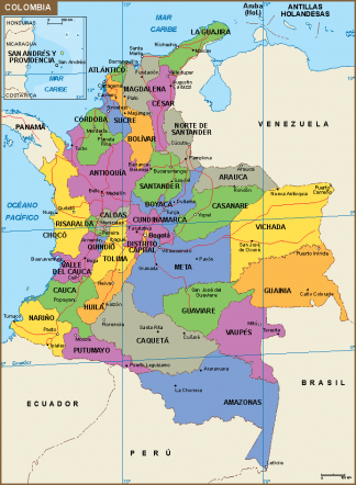 Colombia mapa