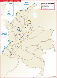 Colombia mapa energia