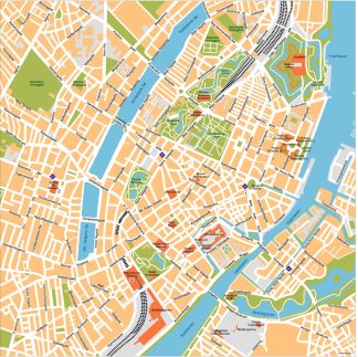 Copenhagen Vector Map