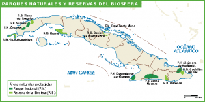 Cuba mapa parques