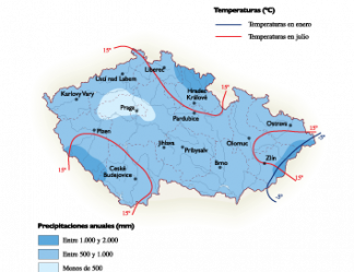 Czech Republic Climate map