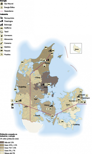 Denmark Economic map