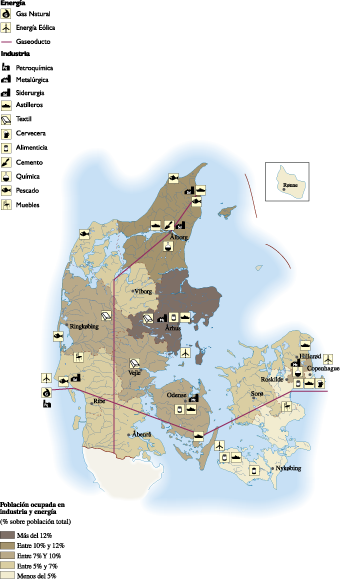Denmark Economic map