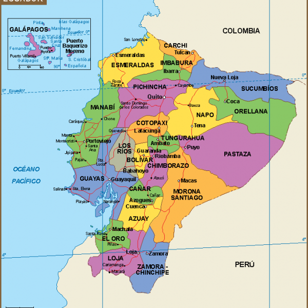 Ecuador Mapa Mundi