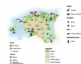 Estonia Economic map