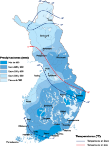 Finland Climate map