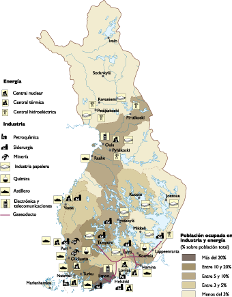 Finland Economic map