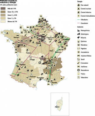 France Economic map
