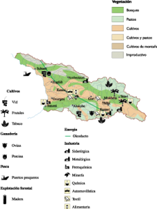 Georgia Economic map