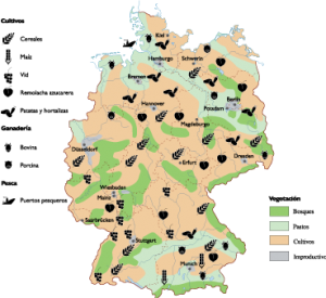 Germany Agricultural map | Vector Maps