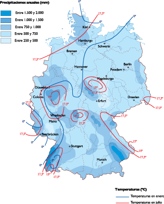 Germany Climate map