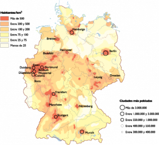 Germany Population map