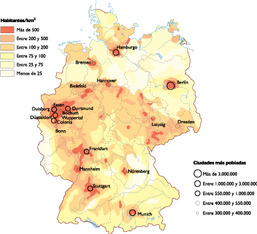 Germany Population map