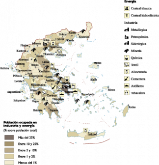 Greece Economic map