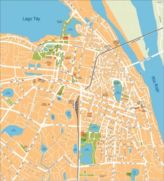 Hanoi Vector Map