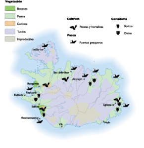 Iceland Agricultural map