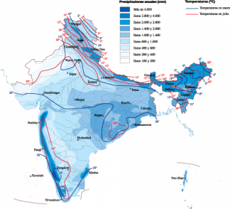 India Climate map