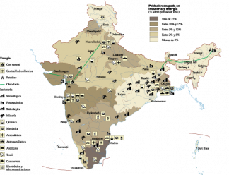 India Economic map