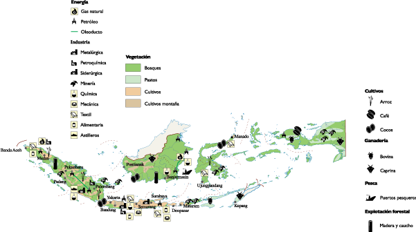 Indonesia Economic map