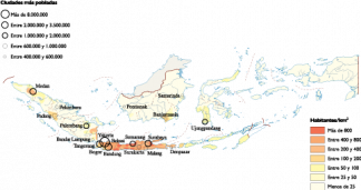 Indonesia Population map