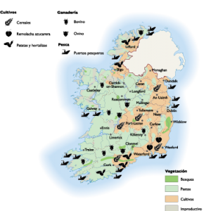 Ireland Agricultural map