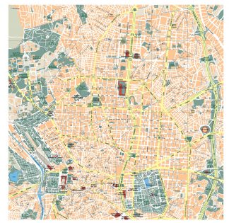 Madrid Vector Map