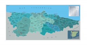 Mapa Municipios Asturias