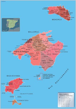 Mapa Municipios Illes Balears